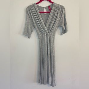 Hello Miz Small Grey Gray Maternity dress size S stretchy